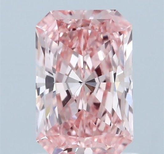 Radiant Shape Fancy Intense Pink Solitaire