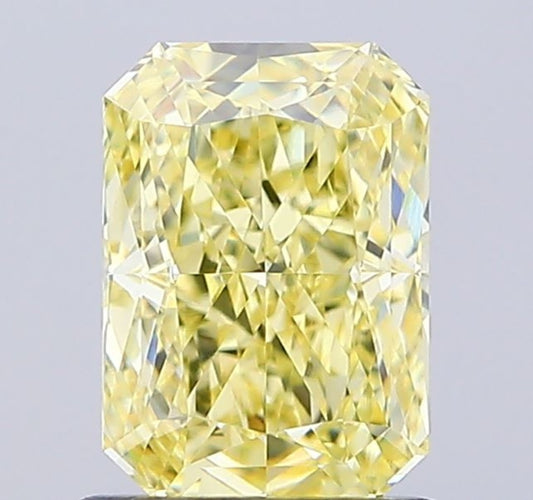 Radiant Shape Fancy Intense Yellow Solitaire